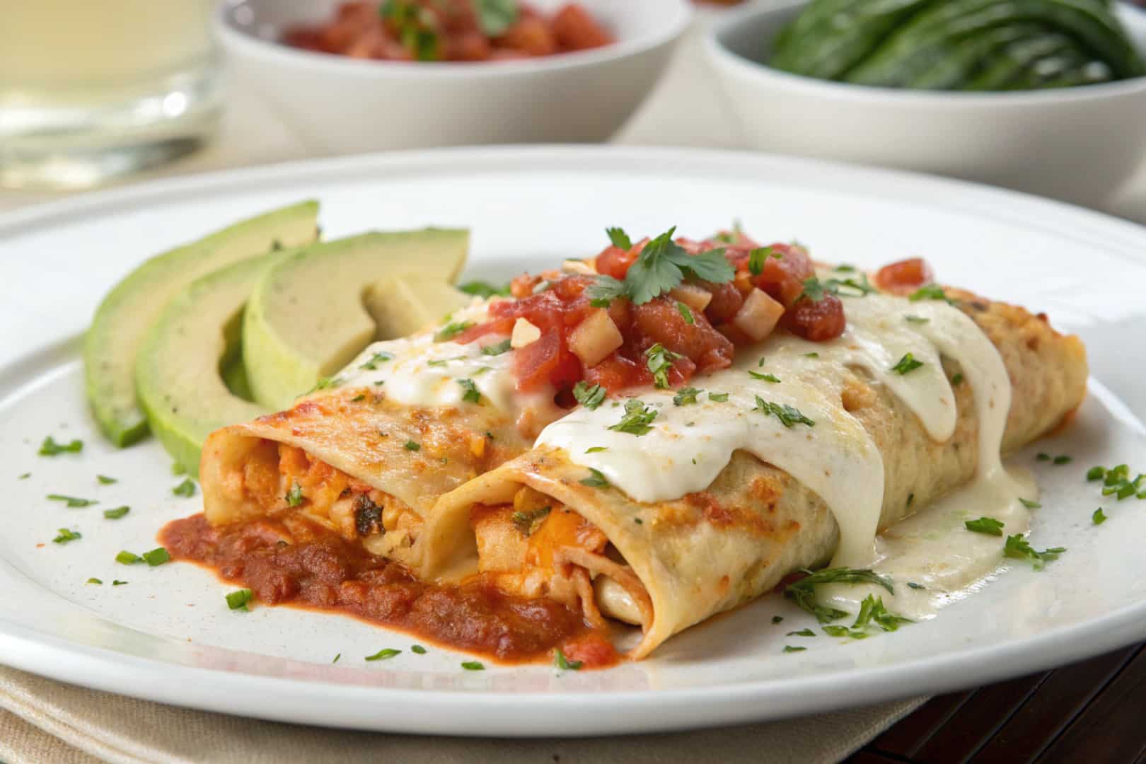 Chicken Enchiladas: A Must-Try Dinner Recipe featured dish plated