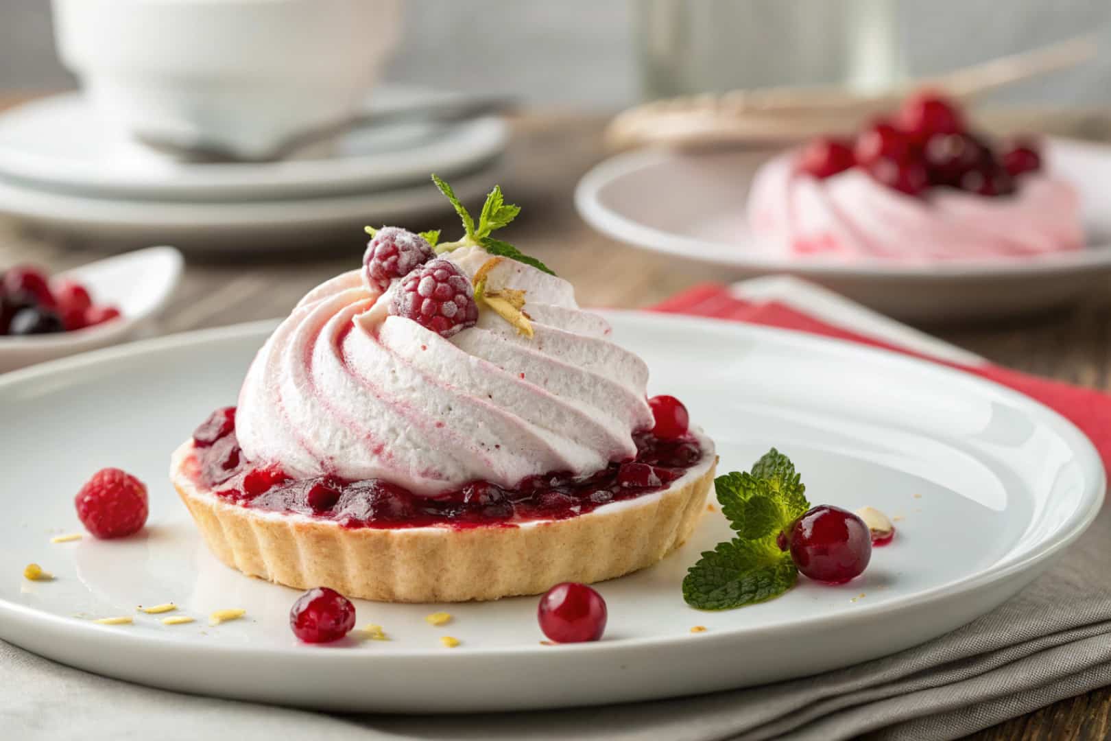 Classic Cranberry Fluff featured dish plated