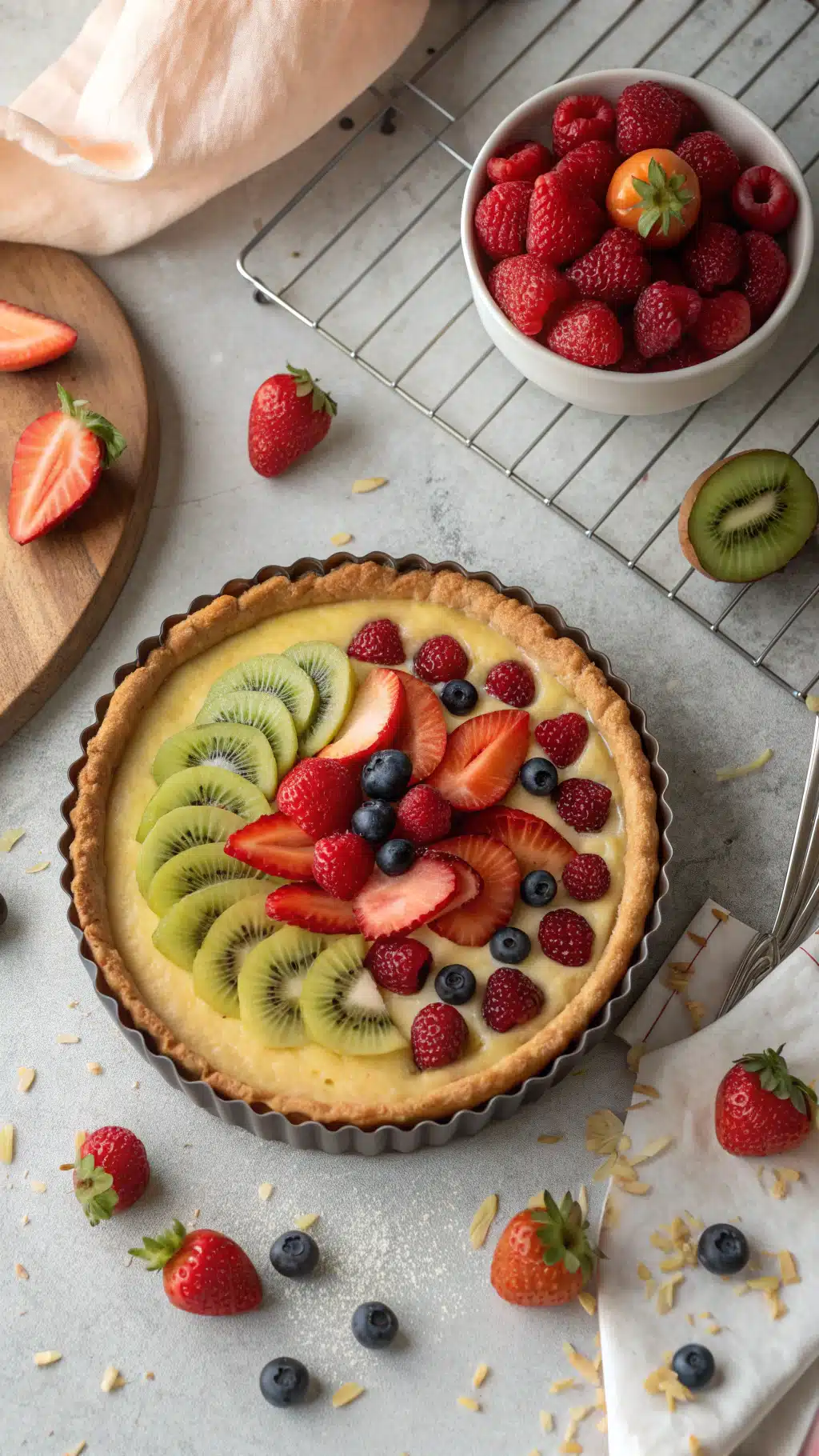 Gluten-Free Fruit Tart cooking process step