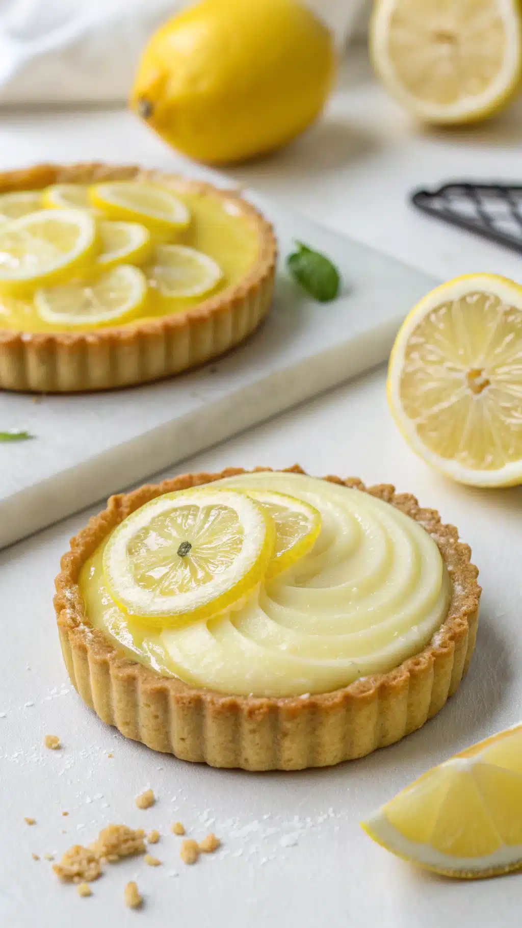 Lemon Tartlets ingredients preparation