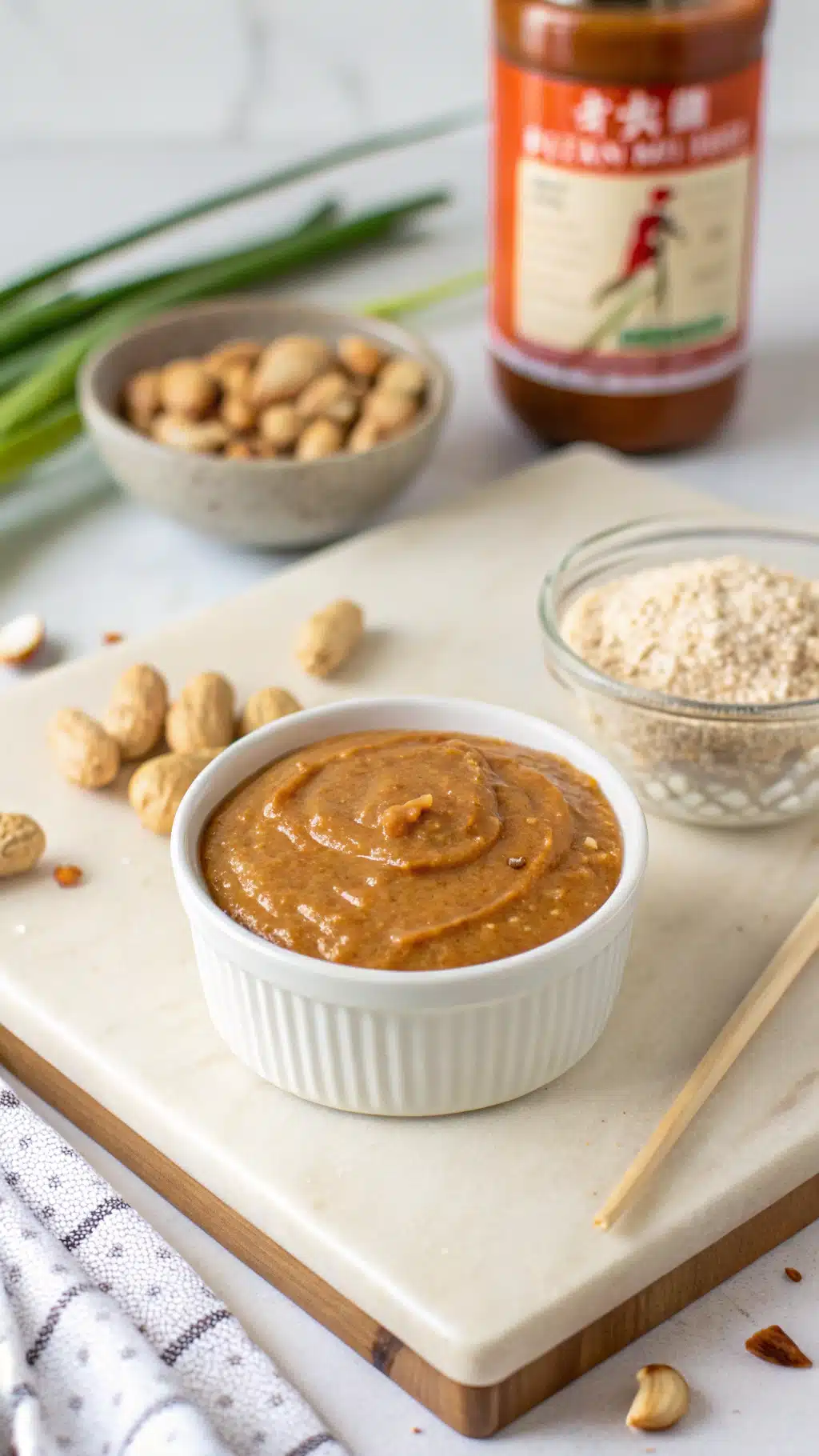 Gluten-Free Peanut Sauce ingredients preparation