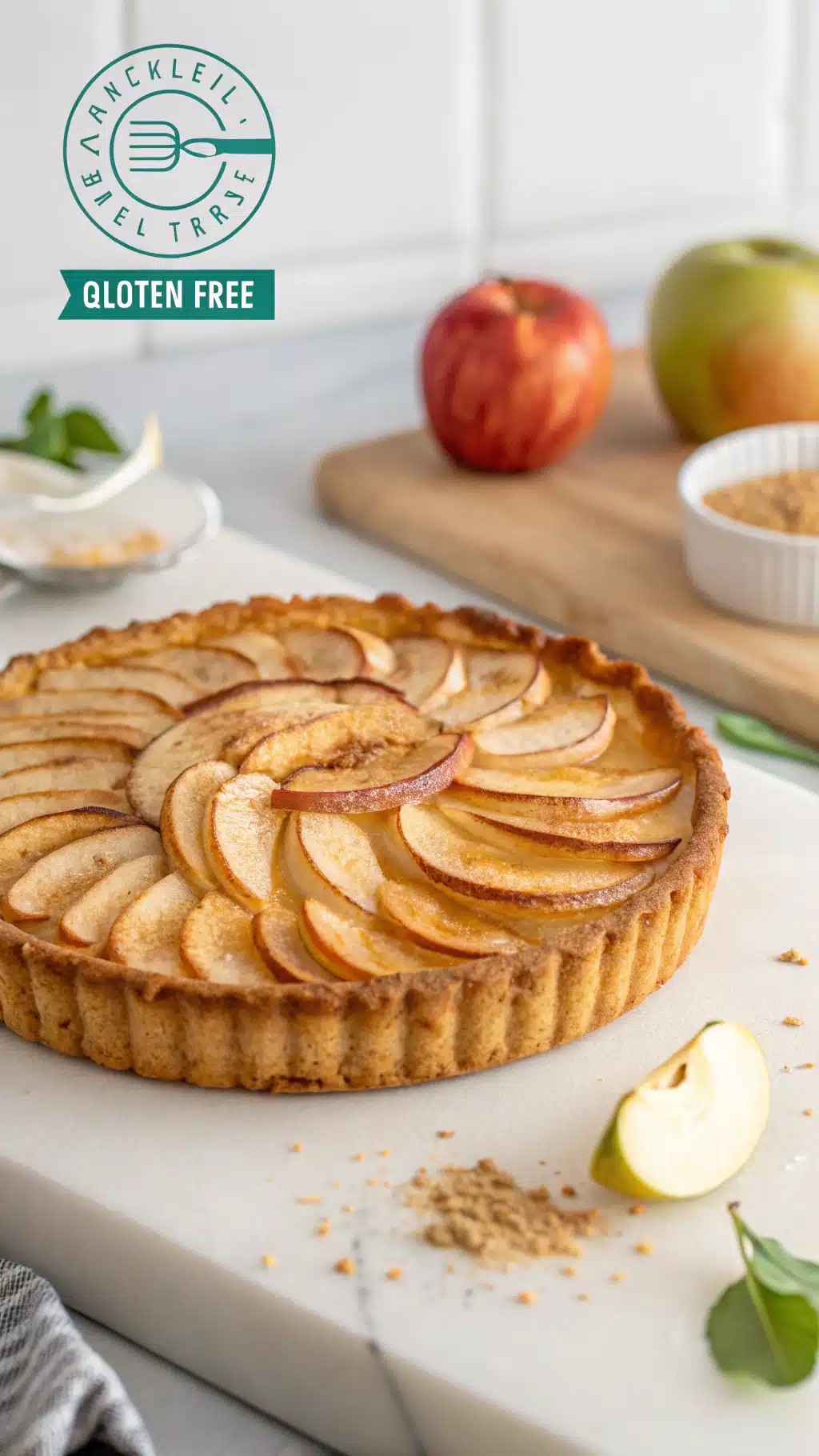 Gluten-Free Apple Tart ingredients preparation