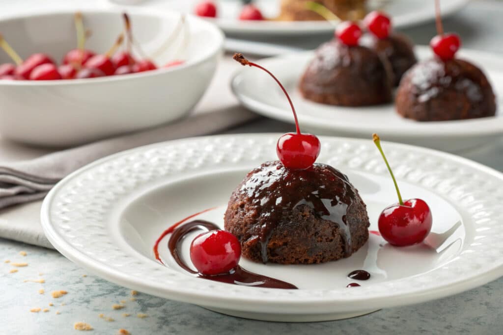 Cherry Rum Balls featured dish plated